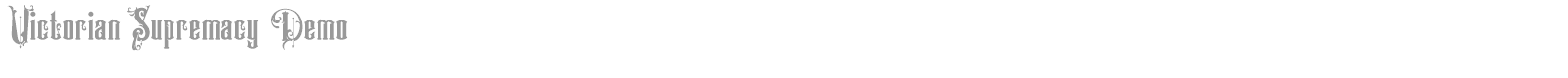 Victorian Supremacy font preview